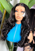 20 inches bouncy hair 5x5 closure